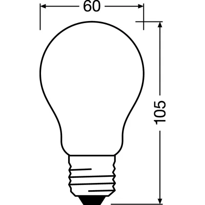 LED RETROFIT DIM CL 40 4W/827 E27 GL FR ściemnialny LAMPA LED