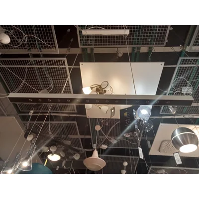 LENS LINE Lampa wisząca listwa biało - czarna