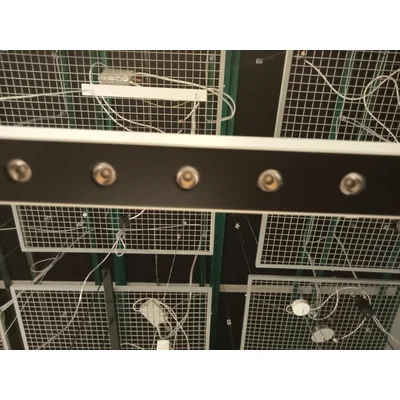 LENS LINE Lampa wisząca listwa biało - czarna