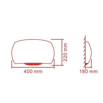 LEXUS PARETE CLEAR Lampa ścienna transparentna