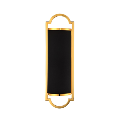 LIBERO PARETTE GOLD/NERO Lampa ścienna czarno-złota