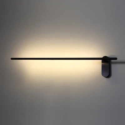 LINE Lampa ścienna 10W 600lm 3000K czarna