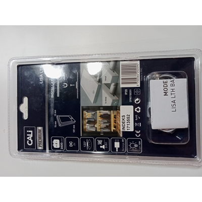 Lisa Lampa szafkowa USB z czujnikiem biała