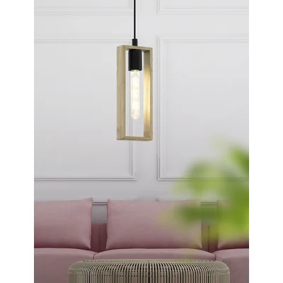 LITTLETON Lampa wisząca pojedyncza brązowa