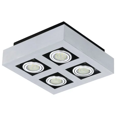 LOKE 1 Lampa sufitowa poczwórna aluminium szczotkowane