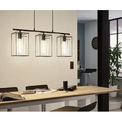 LONCINO 1 Lampa wisząca listwa potrójna chrom