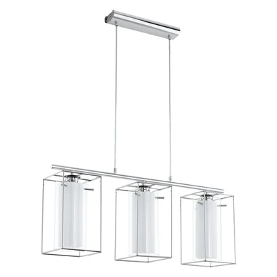 LONCINO 1 Lampa wisząca listwa potrójna chrom