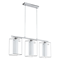 LONCINO 1 Lampa wisząca listwa potrójna chrom