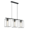 LONCINO Lampa wisząca potrójna czarna