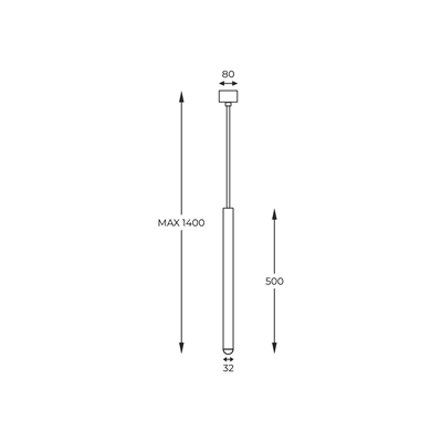 LOYA Lampa wisząca 5W 3000K 450lm IP20 chrom