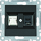 LUMINA Gniazdo RJ11/12 + RJ45 czarne