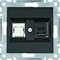 LUMINA Gniazdo RJ11/12 + RJ45 czarne