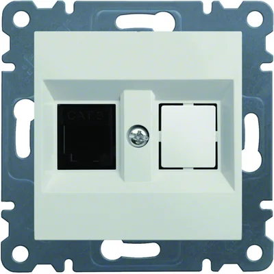 LUMINA Gniazdo telefoniczne pojedyncze RJ11 białe