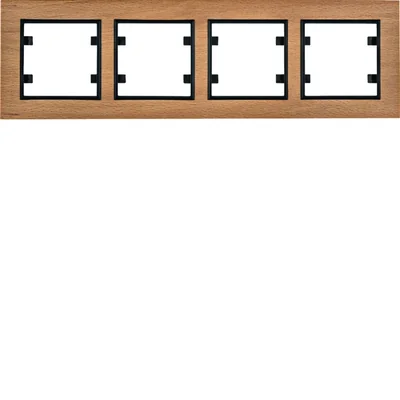 LUMINA PASSION Ramka 4-krotna pozioma drewno buk