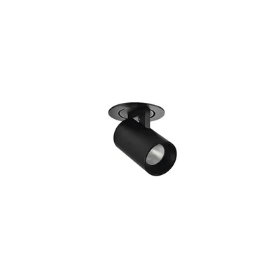 LUNA 7W Lampa sufitowa wpuszczana czarna