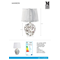 MANSION Lampa stołowa 45cm multikolor