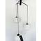 MANTUNALLE Lampa wisząca E27 IP20 czarna z białymi kloszami
