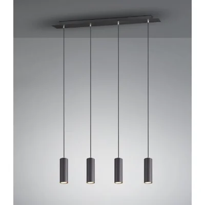 MARLEY Lampa wisząca potrójna 75cm 35W Gu10 IP20 czarna