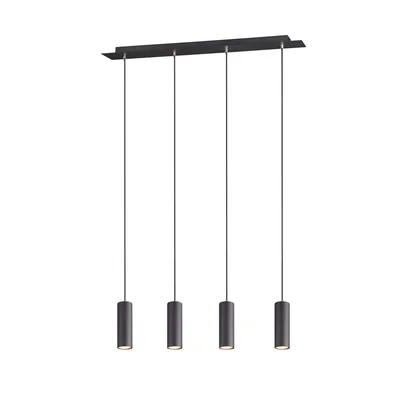 MARLEY Lampa wisząca potrójna 75cm 35W Gu10 IP20 czarna