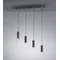 MARLEY Lampa wisząca potrójna 75cm 35W Gu10 IP20 czarna