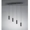 MARLEY Lampa wisząca potrójna 75cm 35W Gu10 IP20 czarna