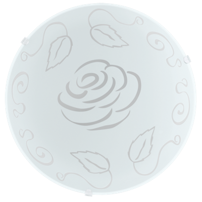 Mars 1 Lampa ścienno-sufitowa róża biała