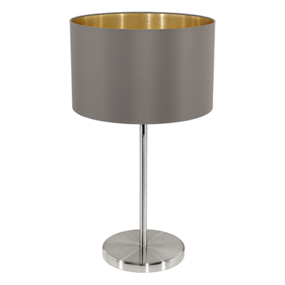 MASERLO Lampa stołowa cappuccino/złoty