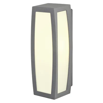 MERIDIAN BOX SENSOR Lampa zewnętrzna ścienna E27 IP54 antracytowa z czujnikiem ruchu