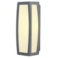 MERIDIAN BOX SENSOR Lampa zewnętrzna ścienna E27 IP54 antracytowa z czujnikiem ruchu