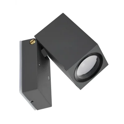 MINI Lampa zewnętrzna ścienna regulowana ciemny popiel