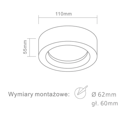 Mini Orto Lampa sufitowa chrom