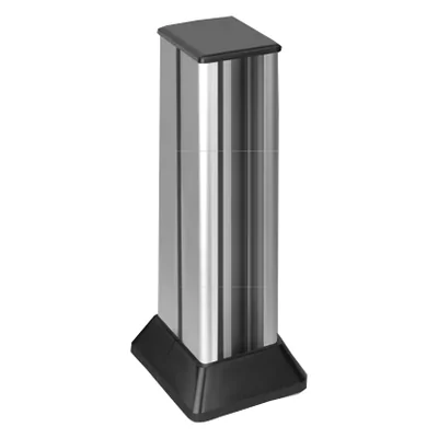 Minikolumna 2-stronna, wys. 451mm, 2x3-modułowa, 12x K45, aluminium