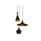 MIX Lampa wisząca czarno-złota
