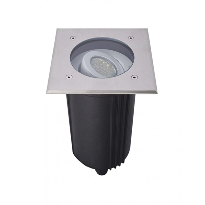 Mix Lampa zewnętrzna najazdowa kwadratowa 15x15 cm stal nierdzewna