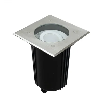 Mix Lampa zewnętrzna najazdowa kwadratowa 15x15 cm stal nierdzewna