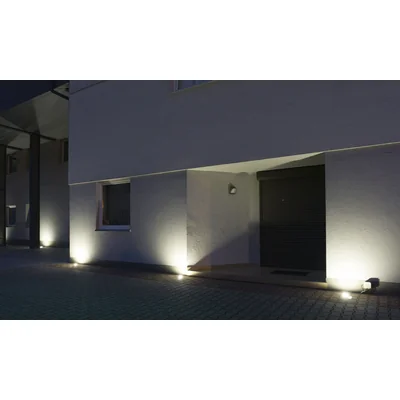 Mix Lampa zewnętrzna najazdowa kwadratowa 15x15 cm stal nierdzewna