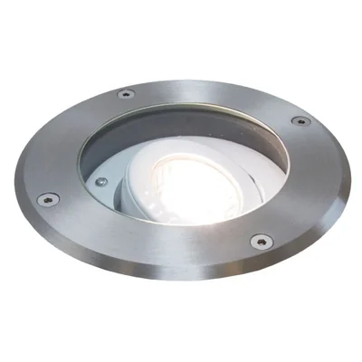 Mix Lampa zewnętrzna najazdowa okrągła 15 cm stal nierdzewna