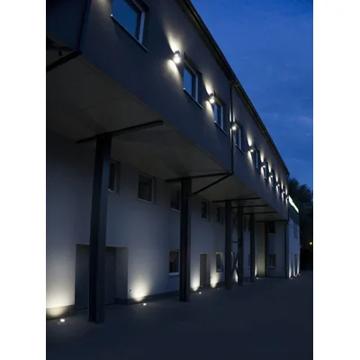 Mix Lampa zewnętrzna najazdowa okrągła 15 cm stal nierdzewna