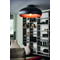 Mogano Lampa sufitowa 40cm czarny/miedź