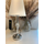 MONACO Lampa stołowa E27 IP20 chrom z białym abażurem