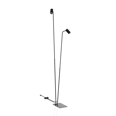 Mono Lampa podłogowa 212cm 2x10W GU10 IP20 czarna