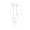 MONO LONG II Plafon 41cm 10W IP20 czarny