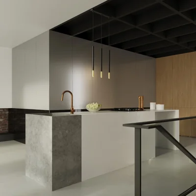 MOZAICA Lampa wisząca G9 IP20 czarno złota