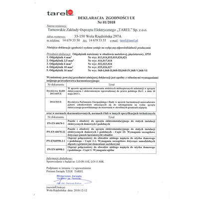 Odgałęźnik metalowy 5x4/3-16 IP-55