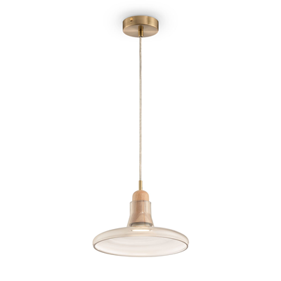 Ola Lampa wisząca 25 cm bursztynowa