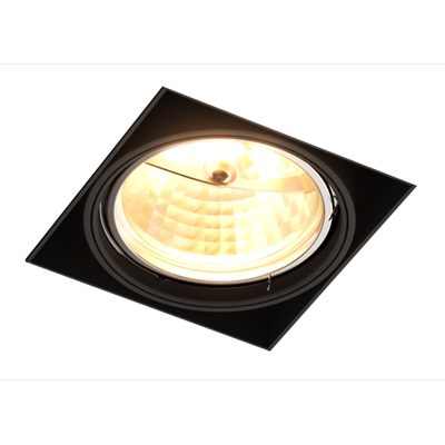 ONEON DL 111-1 Lampa sufitowa wpuszczana czarna