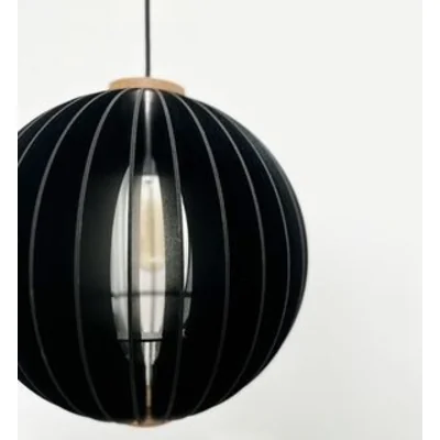 ORB Lampa wisząca E27 IP20 czarna