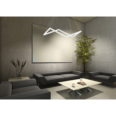ORIGAMI Lampa wisząca 85cm biała