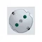 OSPEL45 Gniazdo pojedyncze z uziemieniem schuko z przesłonami torów prądowych ciepły biały