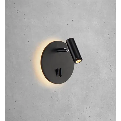 PALMA Lampa ścienna czarna